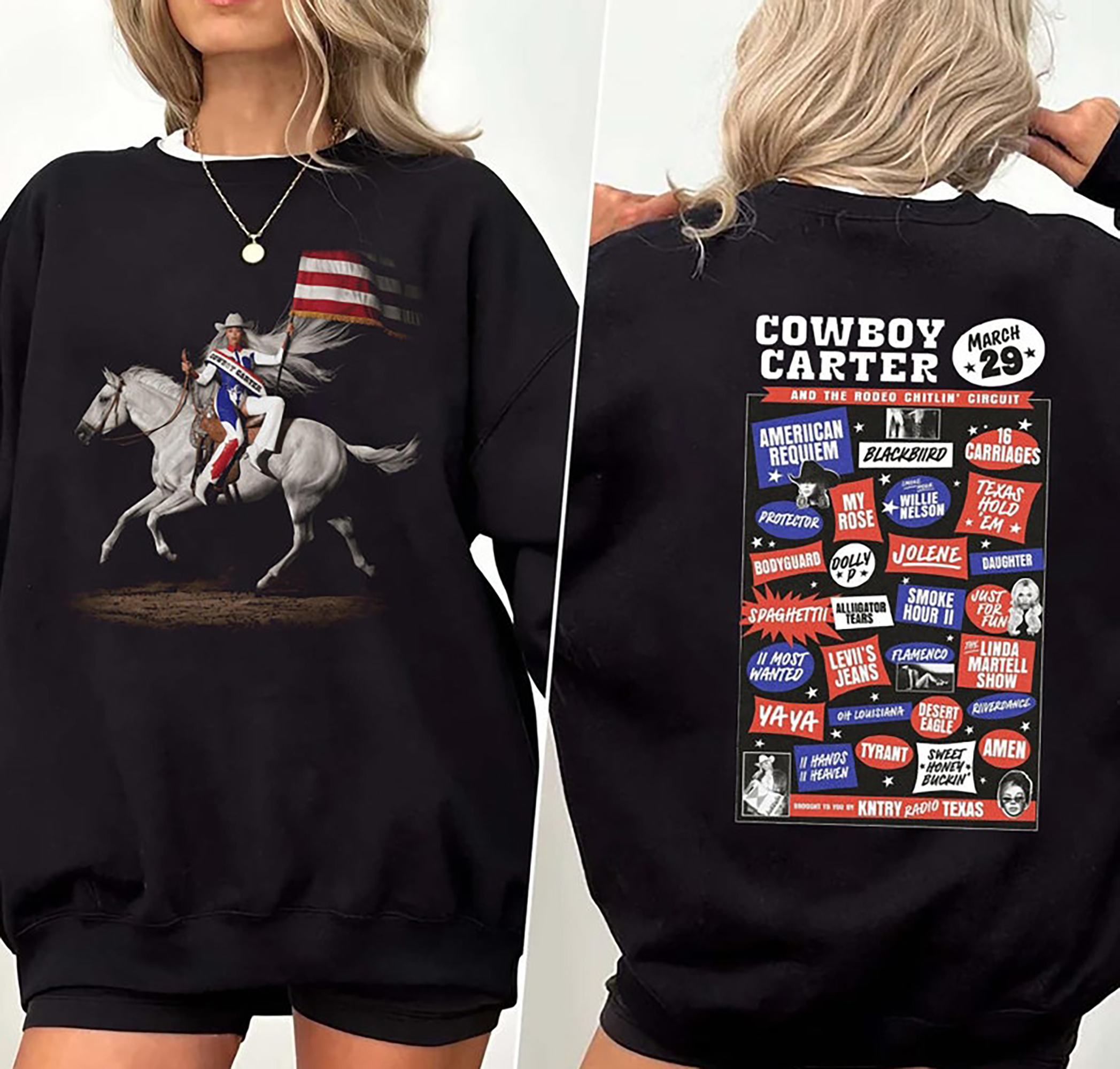 Beyonce Cowboy Carter 2 Sides Shirt, Beyonce Cowboy Carter Sweatshirt