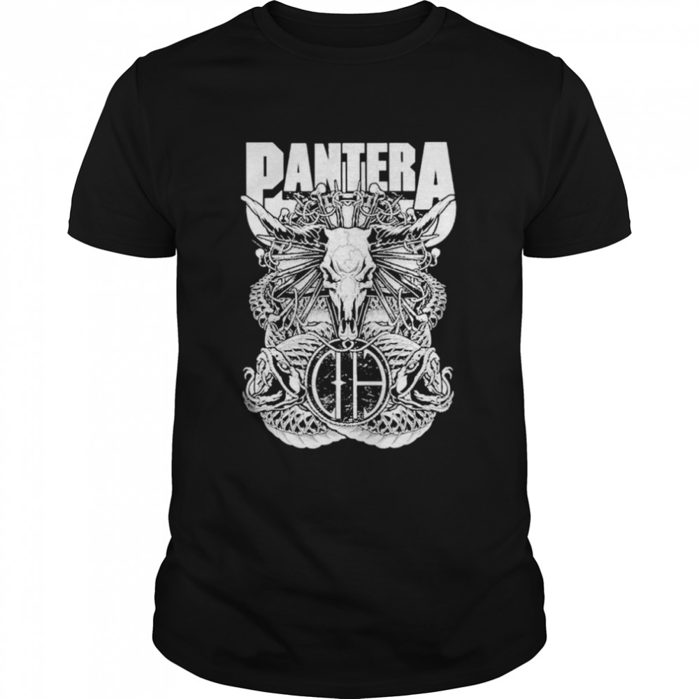 Black And White Musician Pantera Shirt