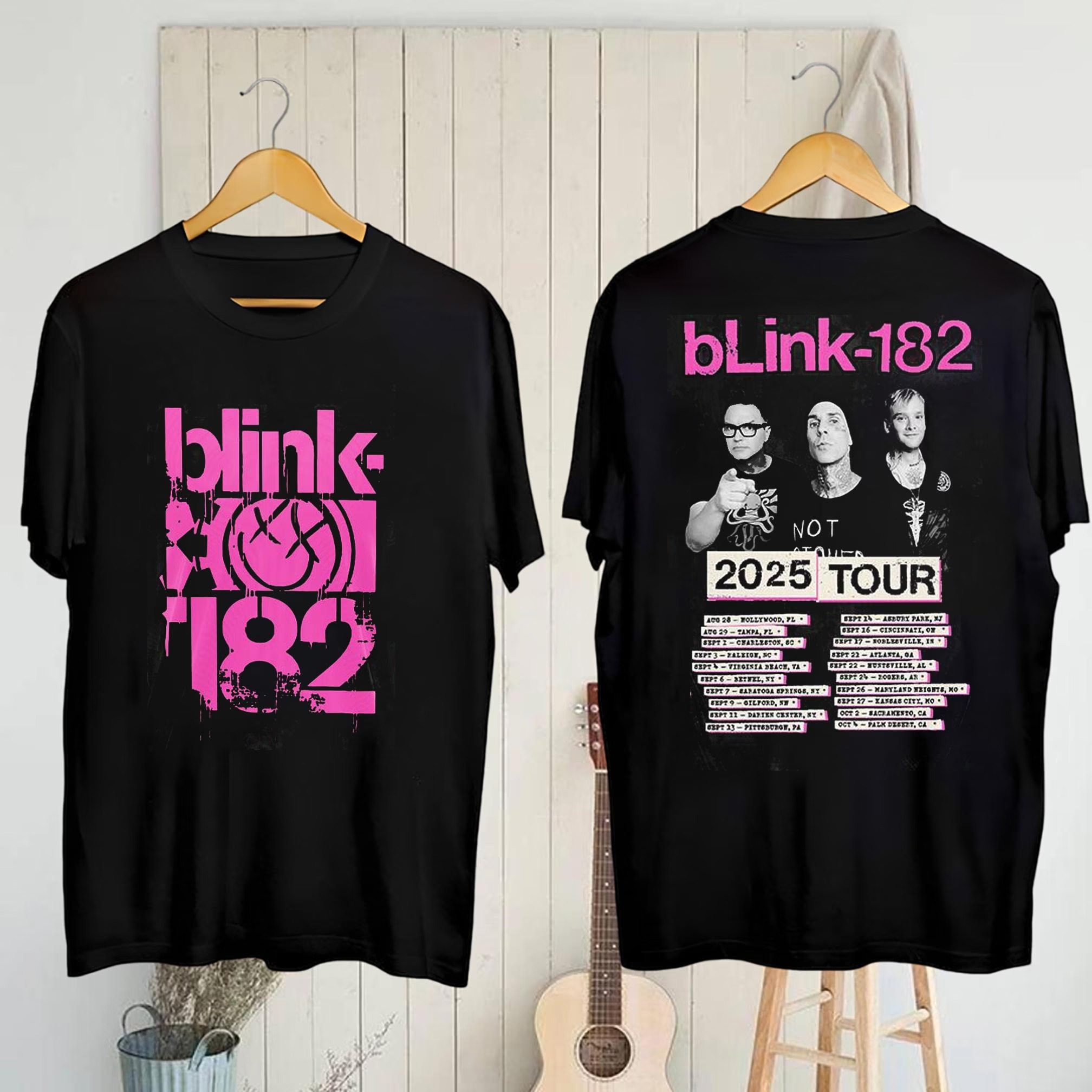 Blink-182 Missionary Impossible Tour 2025 Shirt, Blink-182 Concert Merch Rock Shirt