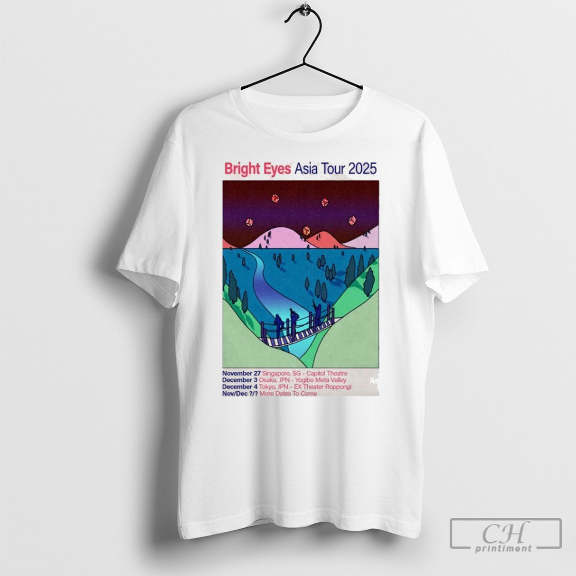 Bright Eyes Asia Tour 2025 Shirt