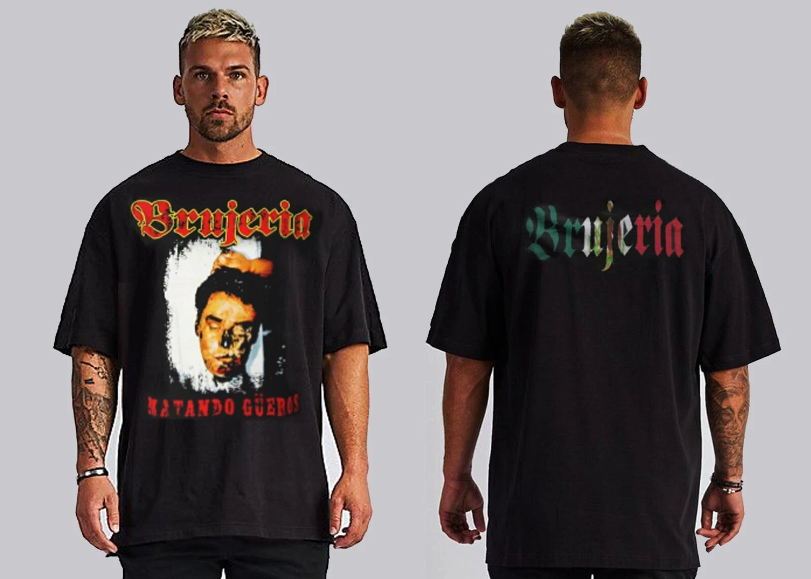 Brujeria Matando Gueros Extrem Metal Band Black Shirt