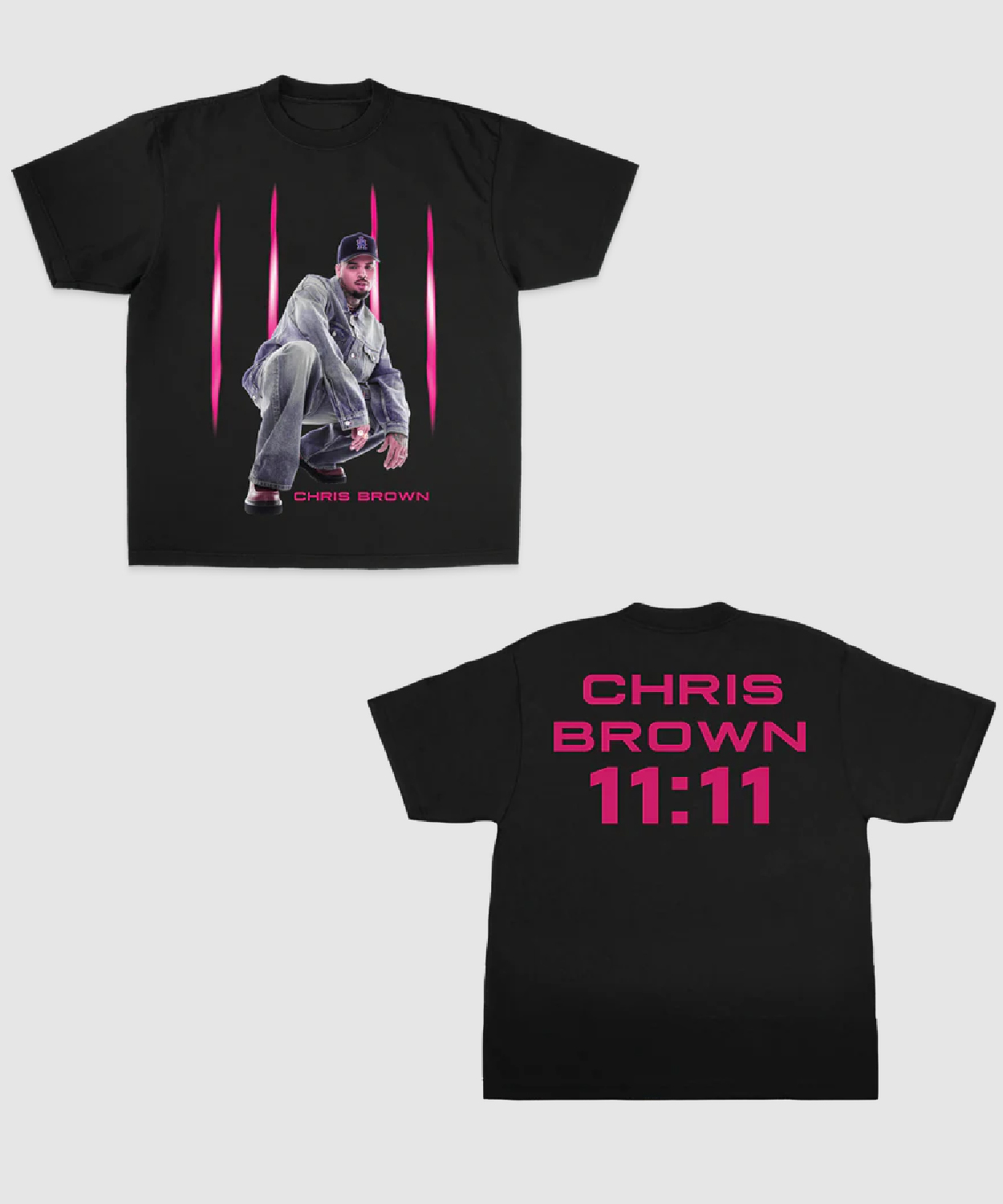 Chris Brown Merch Angel Numbers Black Shirt