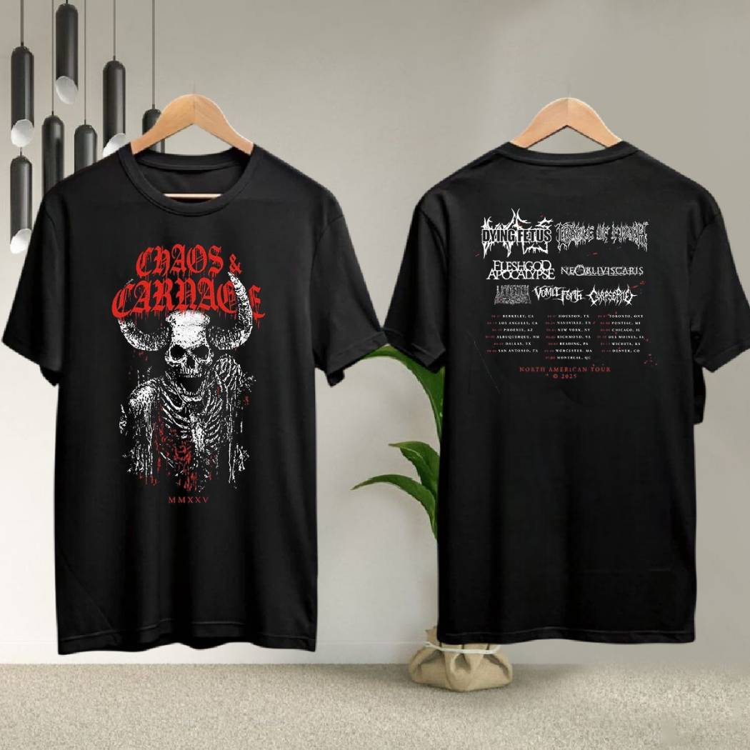 Chaos And Carnage 2025 Tour Skeleton Shirt