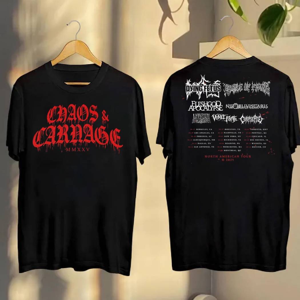 Chaos And Carnage 2025 Tour T-Shir Shirt