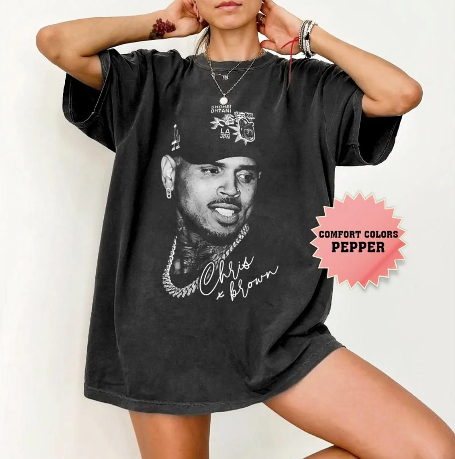 Chris Brown Middle Finger V2 Vintage Shirt, Concert 2025 Shirt