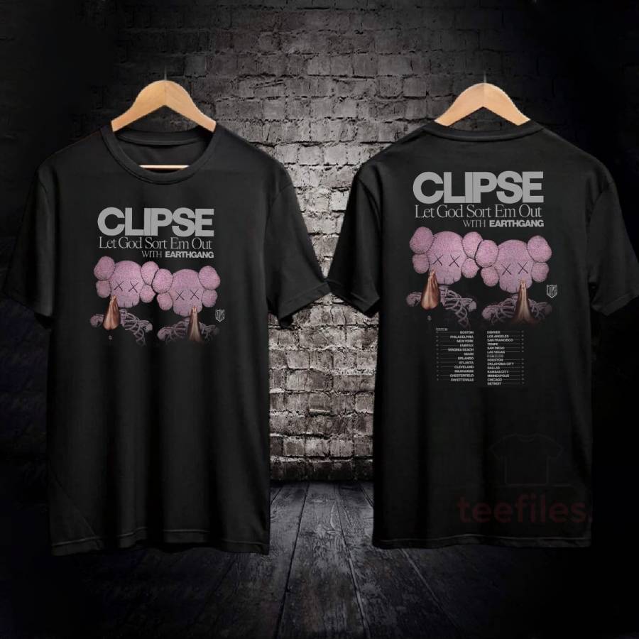 Clipse Let God Sort Em Out With Earthgang Tour 2025 Shirt