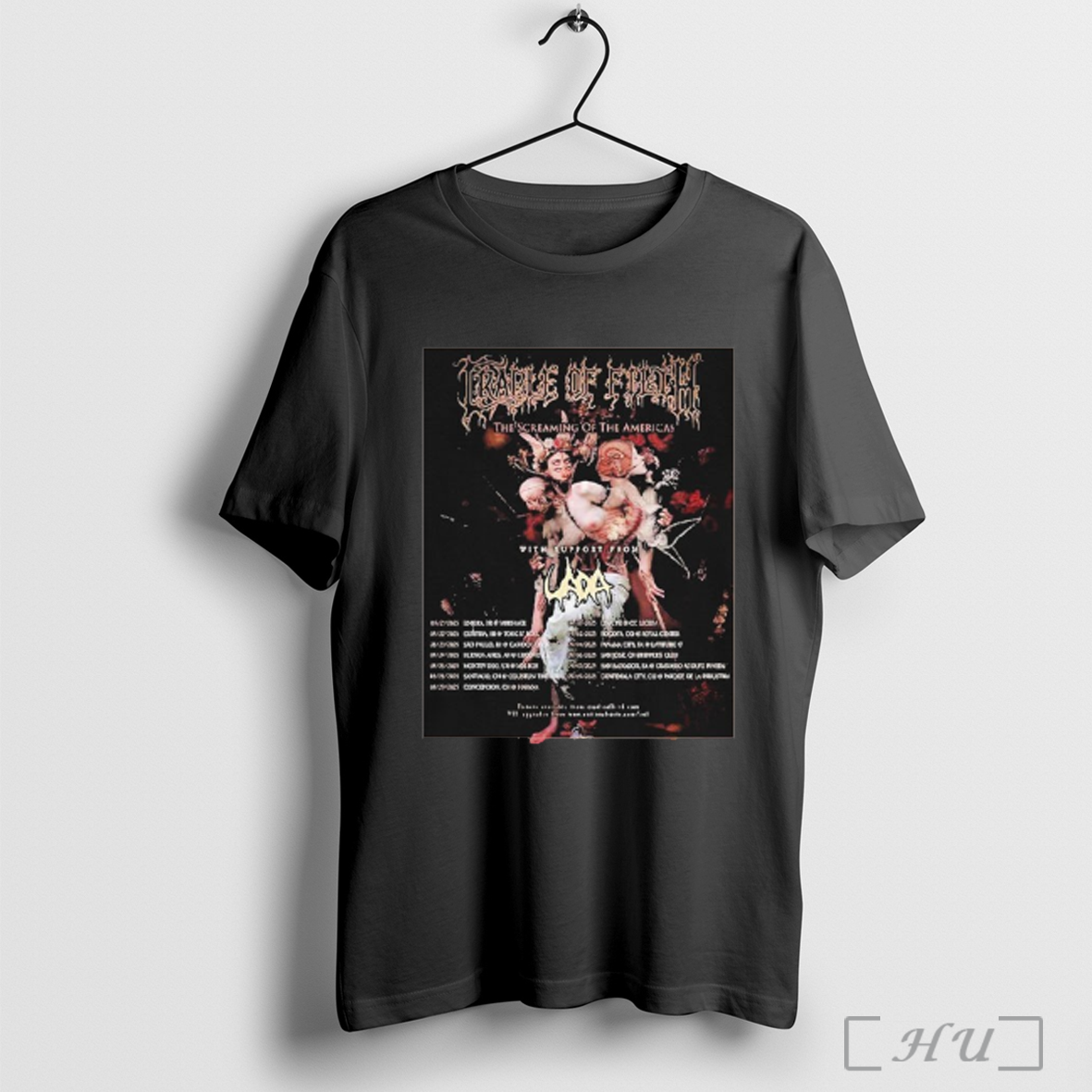 Cradle Of Filth The Screaming Of The Americas Tour 2025 Shirt