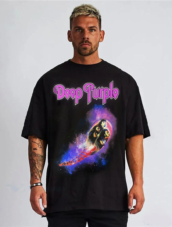 Deep Purple Fireball Hard Rock Black Shirt