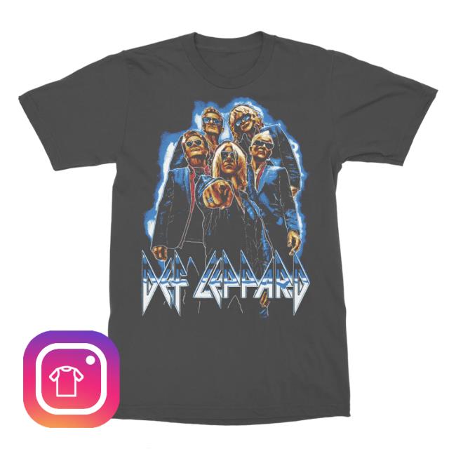 Def Leppard Official Merch Rock Tour 2025 Shirt