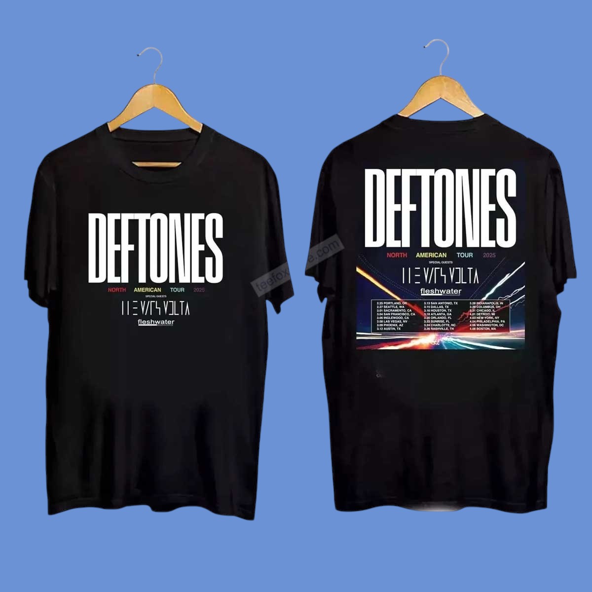 Deftones North American Tour 2025 Graphic Shirt