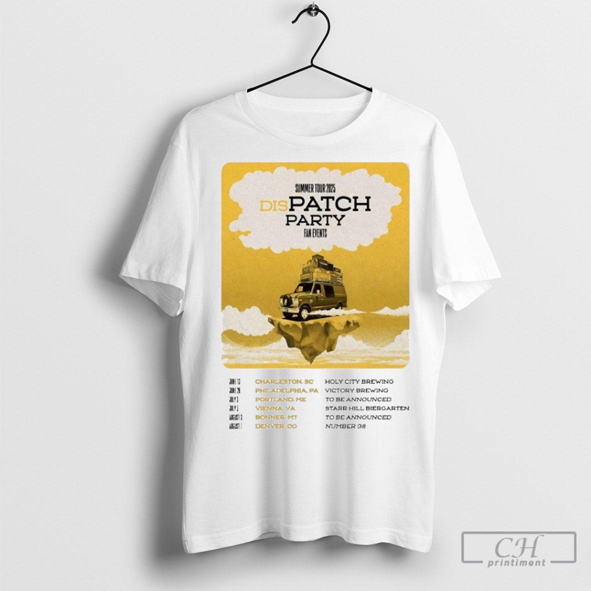 Dispatch Party Summer Tour 2025 Fan Events Shirt
