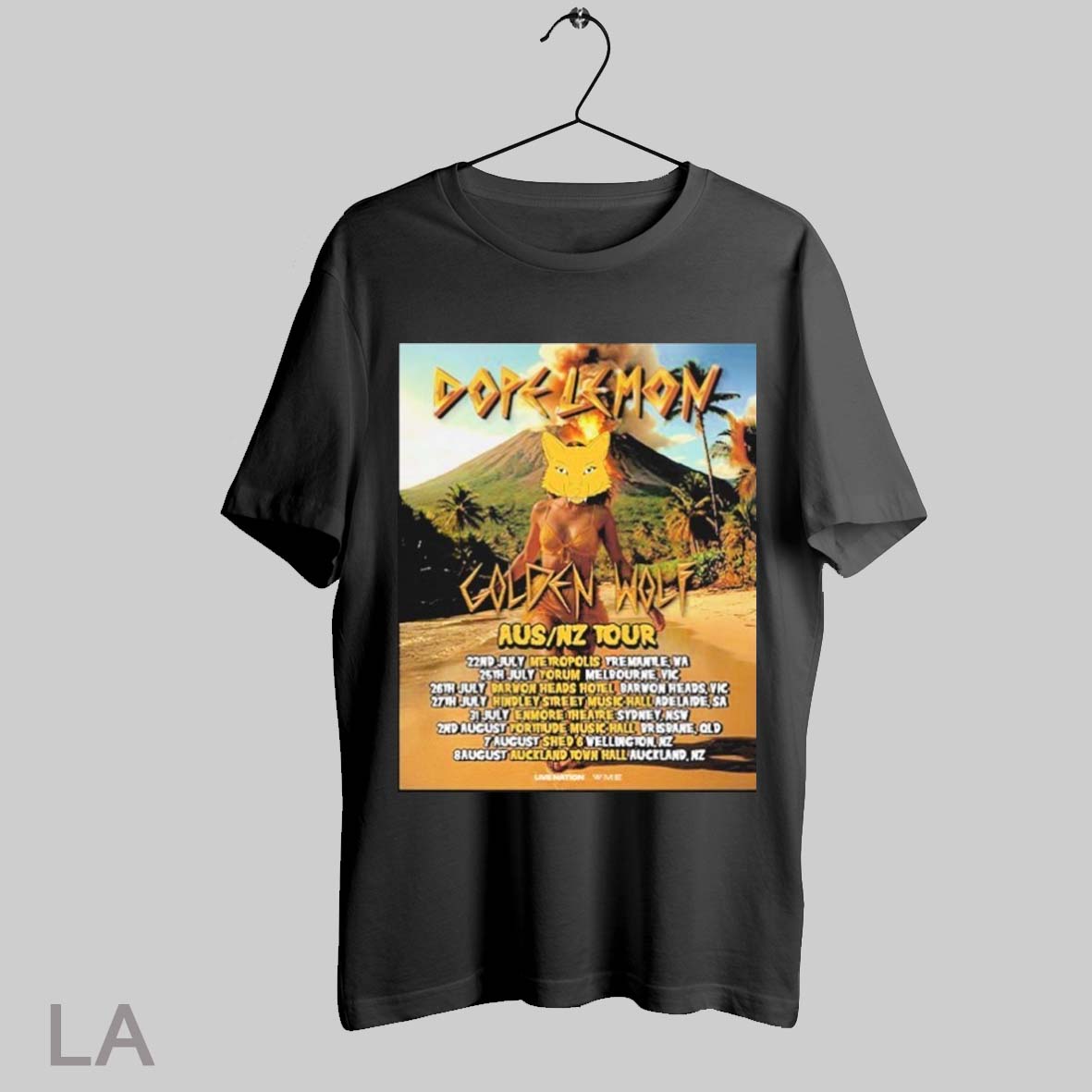Dope Lemon Golden Wolf Australia And New Zealand Tour 2025 Shirt