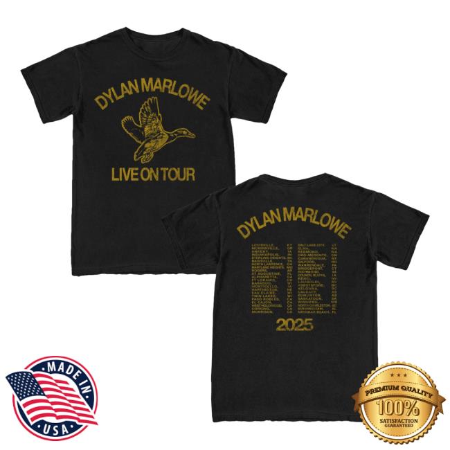 Dylan Marlowe Store Merch 2025 Tour Shirt