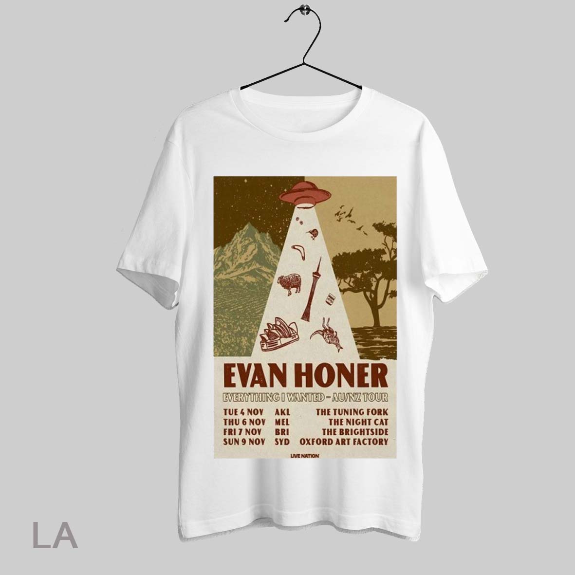 Evan Honer Ufo Summer Tour 2025 Shirt