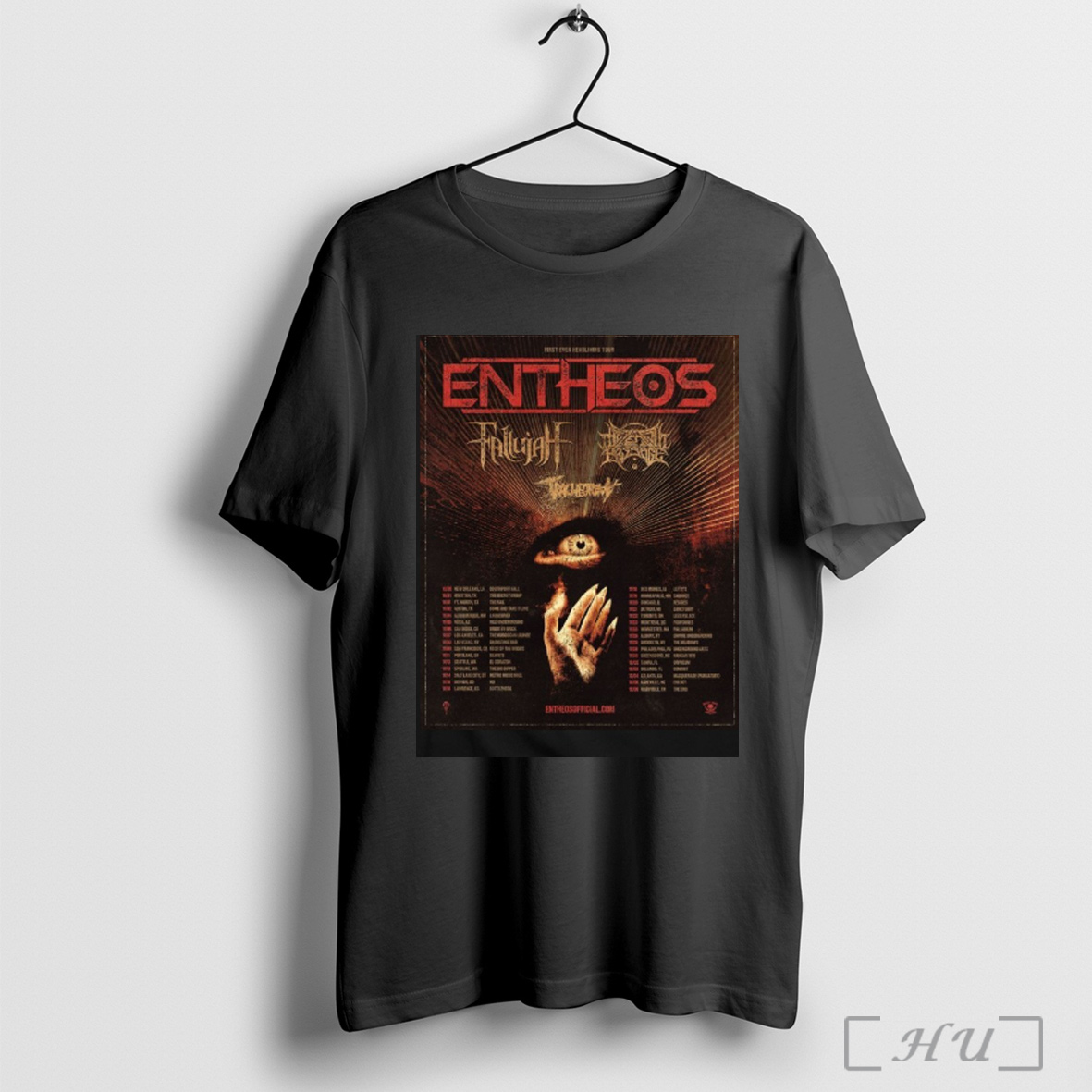 Entheos First Ever North American Tour 2025 Schedule Tour Shirt