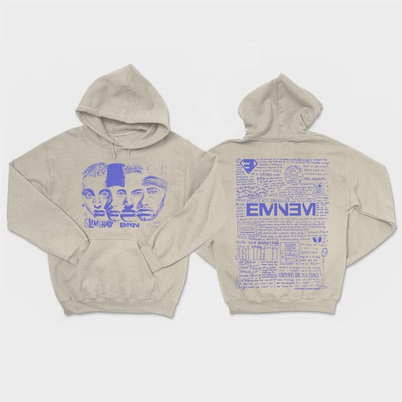 Eminem Slim Shady 90S Rap Doodle Retro Hoodie