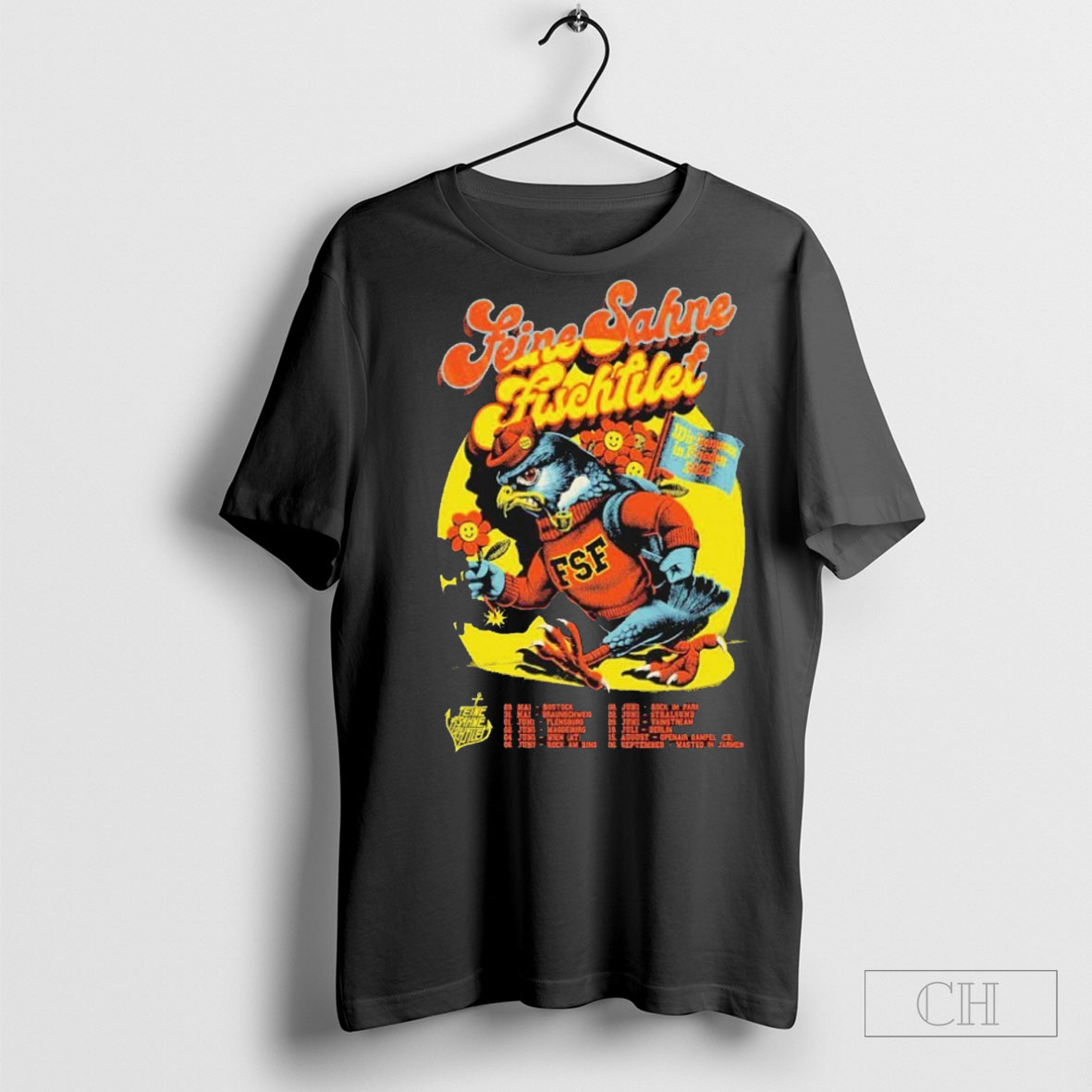 Feine Sahne Fischfilet Wir Kommen In Frieden Tour 2025 Bird Shirt