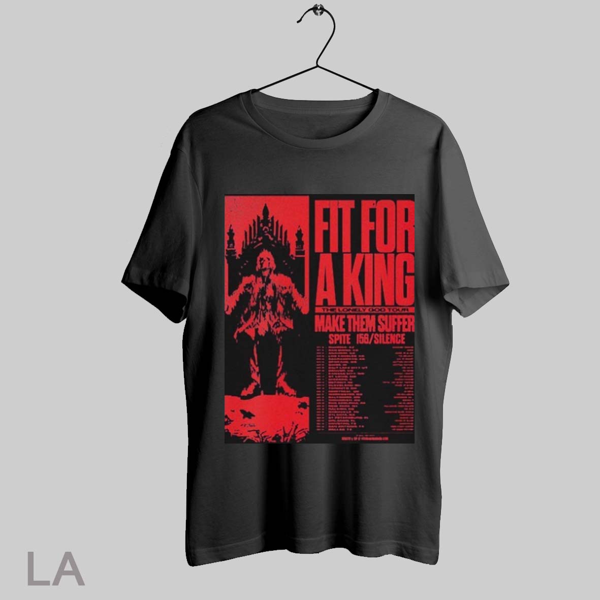 Fit For A King The Lonely God Tour 2025 Make Them Suffer Spite 156 Silence Shirt