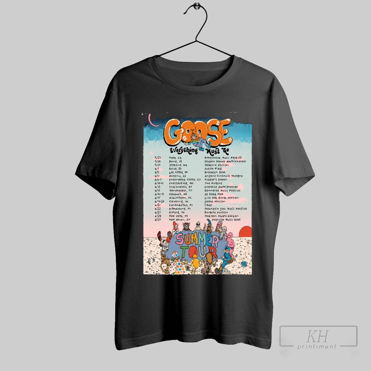Goose The Band Everything Must Go Summer Tour 2025 Shirt