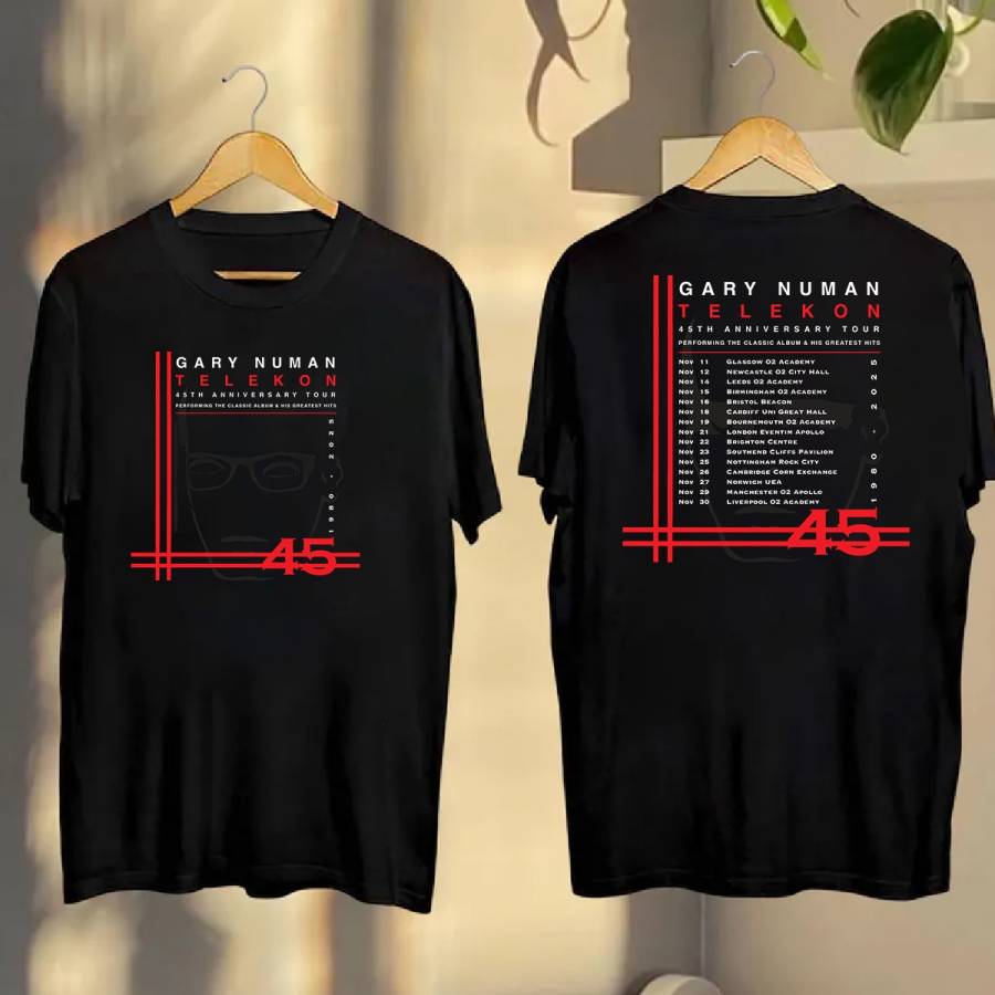 Gary Numan Telekon 45Th Anniversary Tour 2025 Shirt