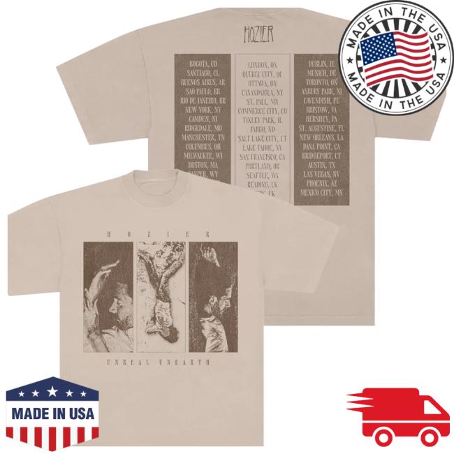 Hozier Store Merch Unreal Unearth 2025 Shirt