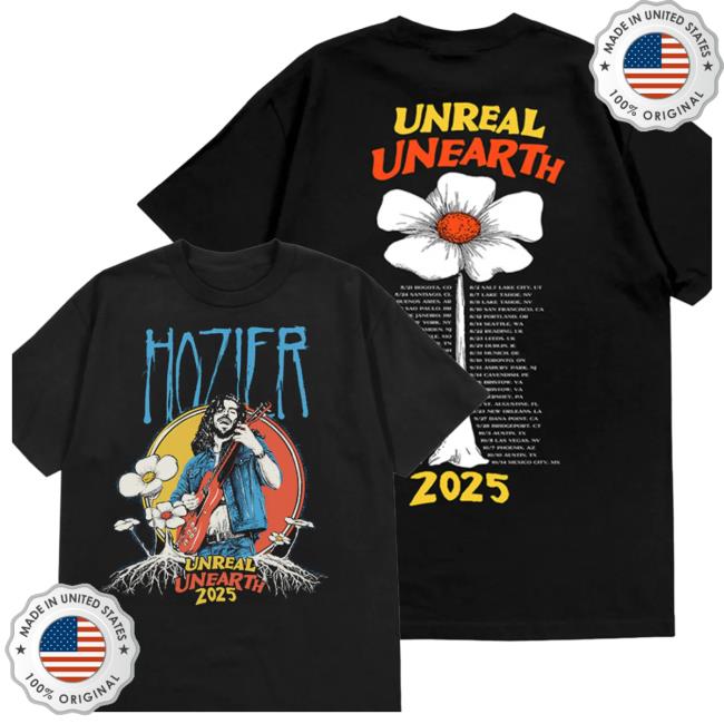 Hozier Store Merch Unreal Unearth 2025 Flower Tour Shirt
