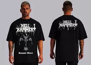 Hellhammer Black Metal Short Sleeve Front And Back PrinShirt