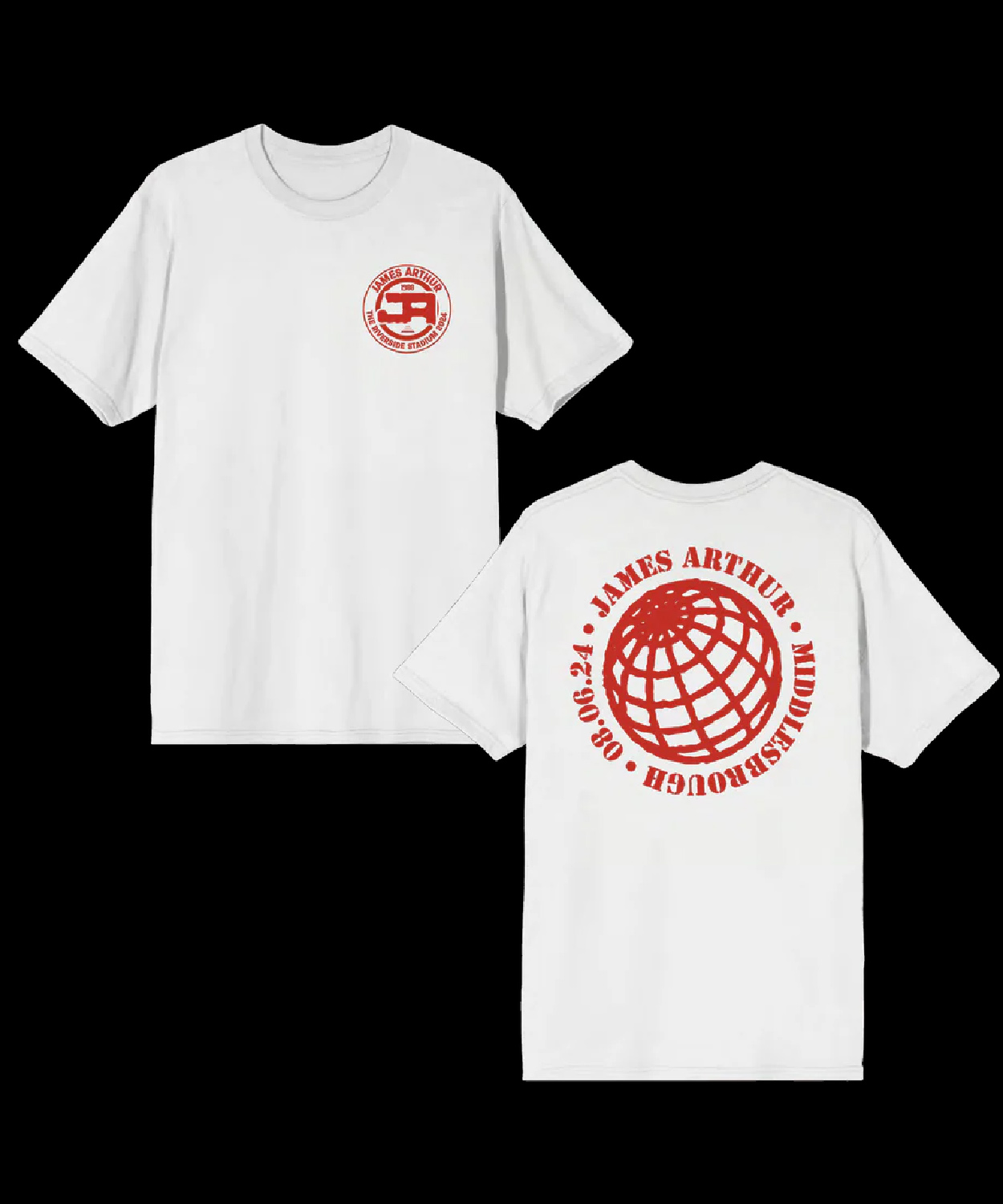 James Arthur Bitter Sweet Love Homecoming White Shirt