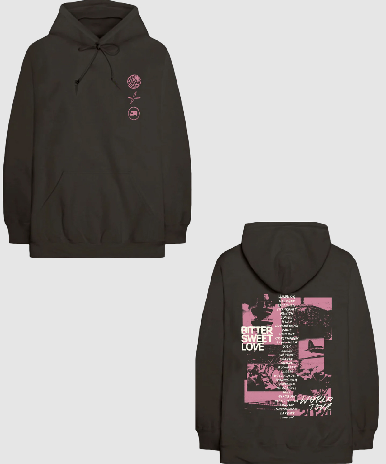 James Arthur Bitter Sweet Love Tour Charcoal Hoodie Shirt