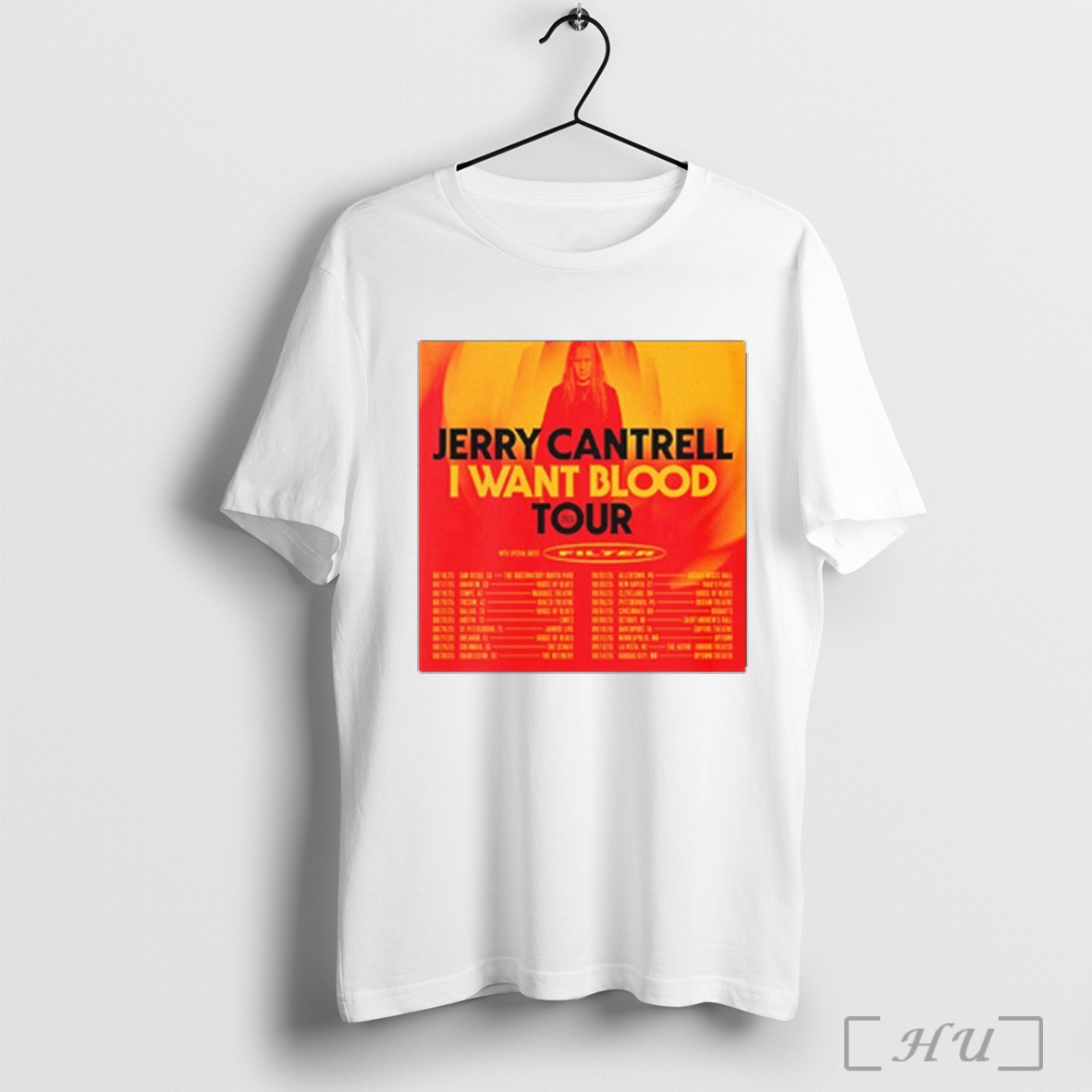 Jerry Cantrell I Want Blood Tour 2025 With Filter Cities Shirt