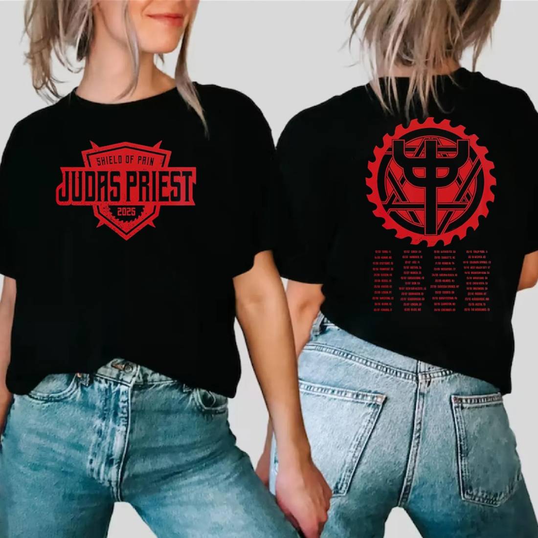 Judas Priest Shield Of Pain Tour 2025 Shirt