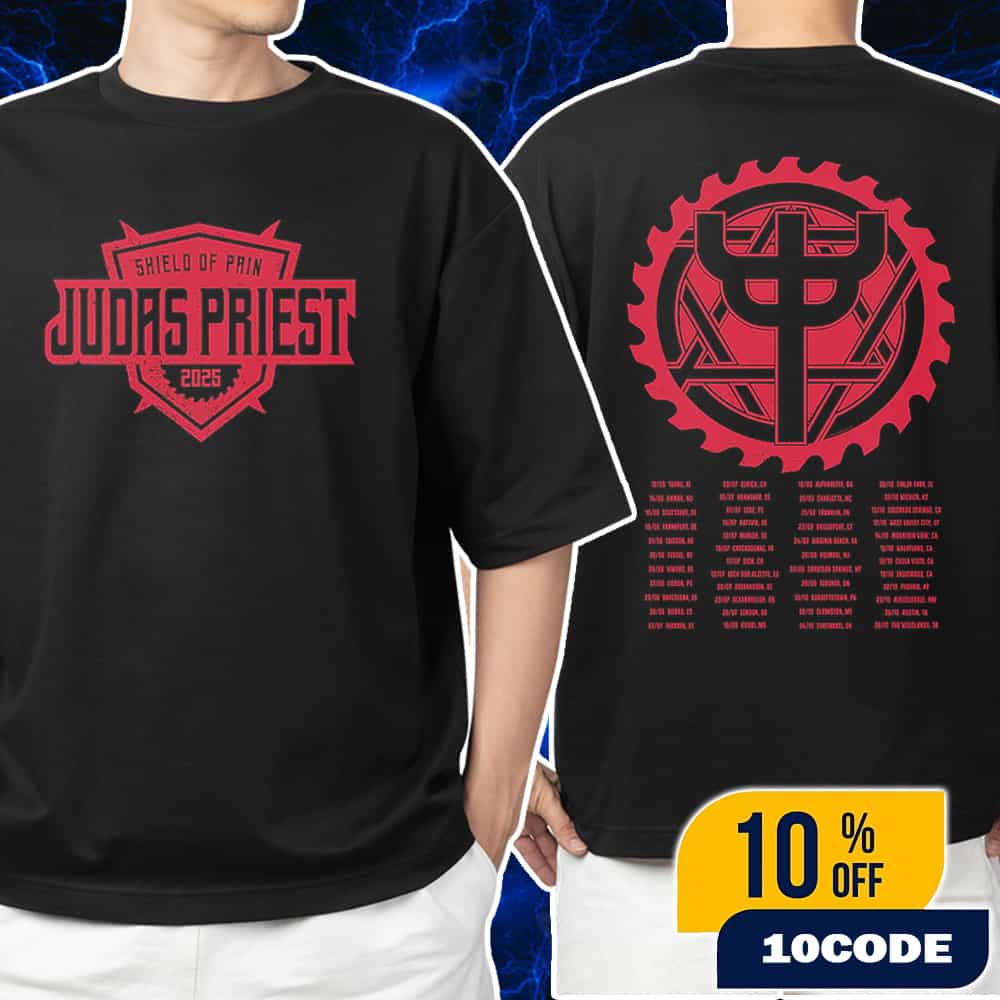 Judas Priest The Shield Of Pain Tour 2025 Shirt