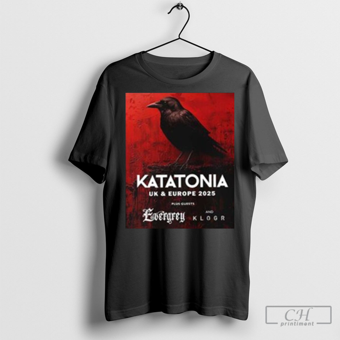 Katatonia Band Uk And Europe Tour 2025 List With Guests Evergrey And Klogr Shirt