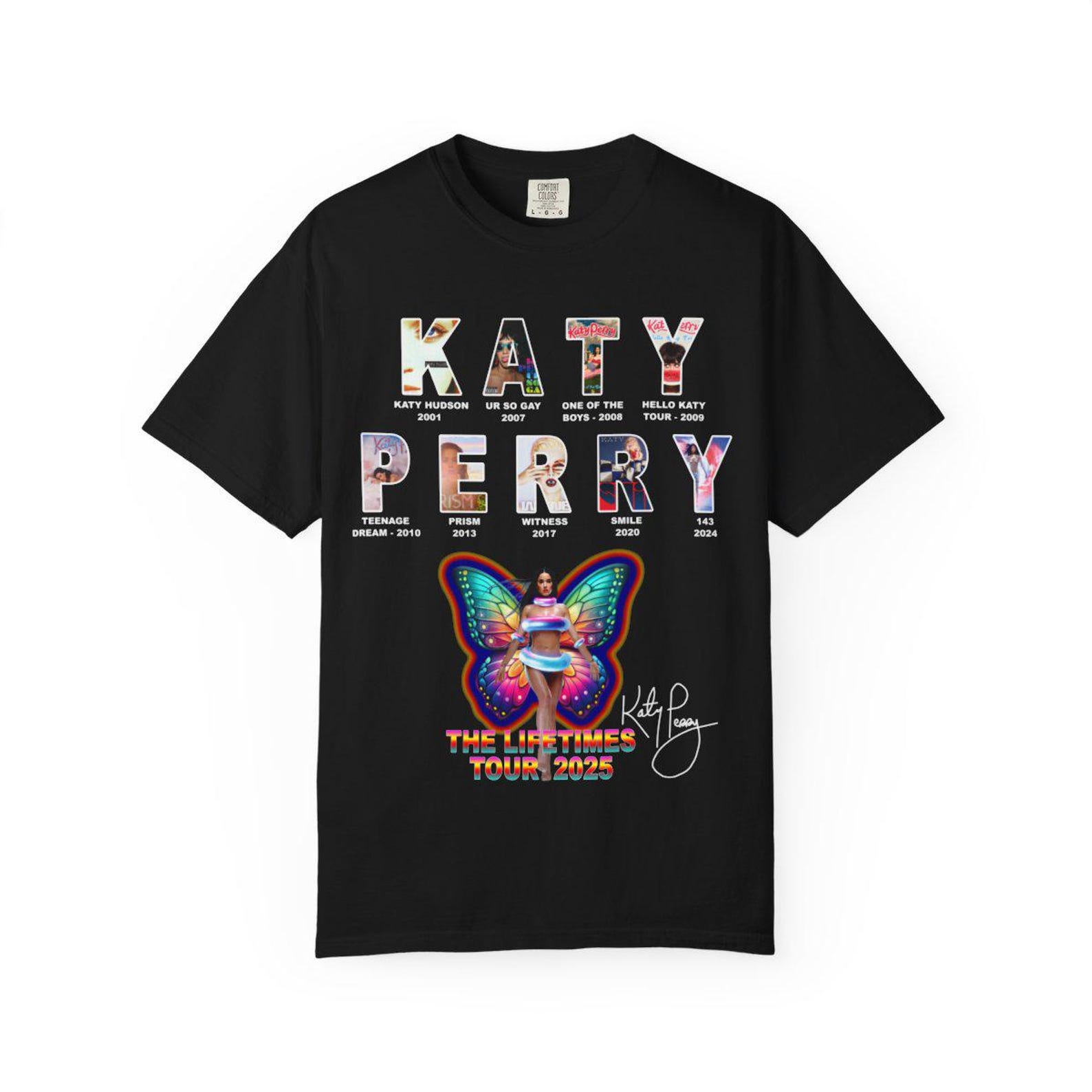 Katy Perry All Album & The Lifetime Tour 2025 Shirt
