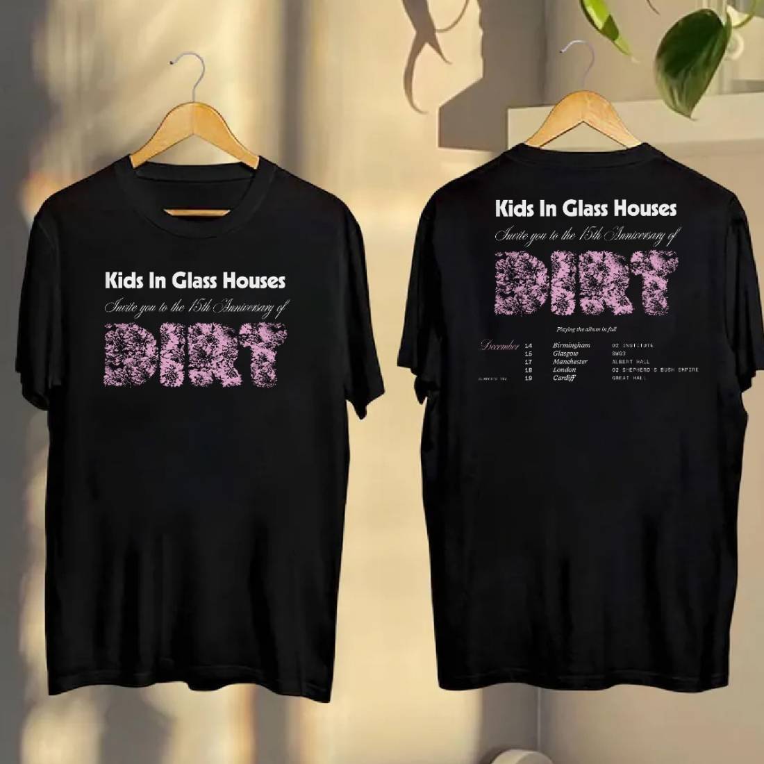 Kids In Glass Houses Dirt 15Th Anniversary Tour 2025 Shirt