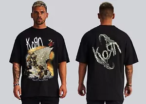 Korn Follow The Leader Front And Back Print Nu Metal Black Shirt Rock