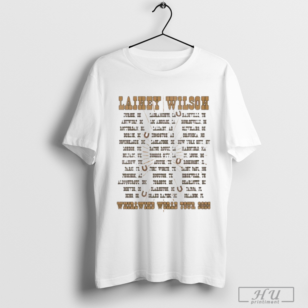 Lainey Wilson Whirlwind World Tour 2025 Merch Shirt