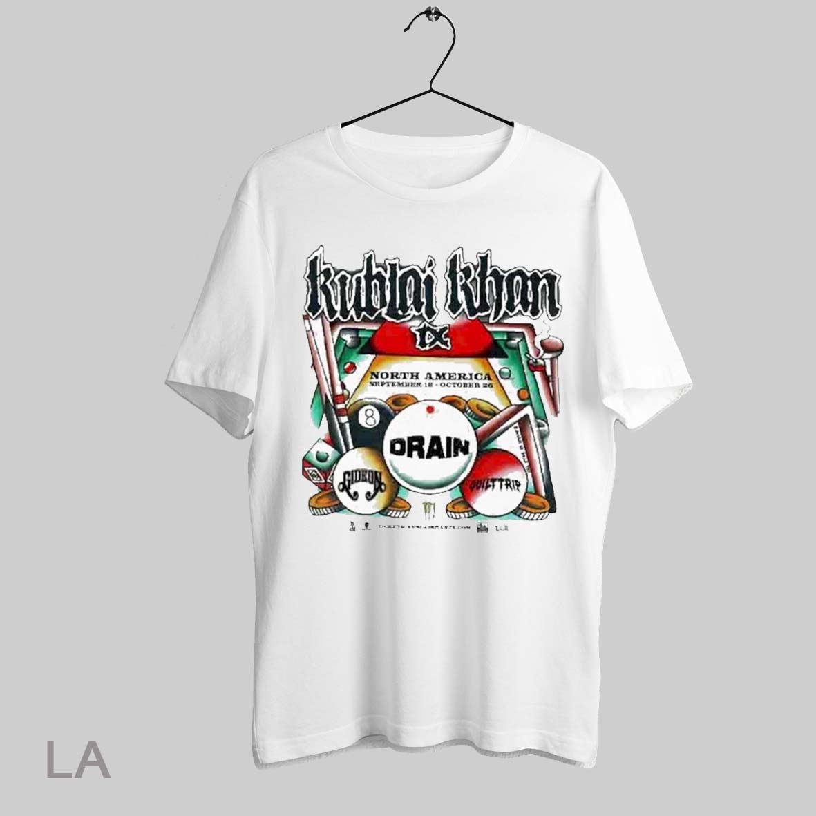 Kublai Khan Tx 2025 North America Tour Shirt
