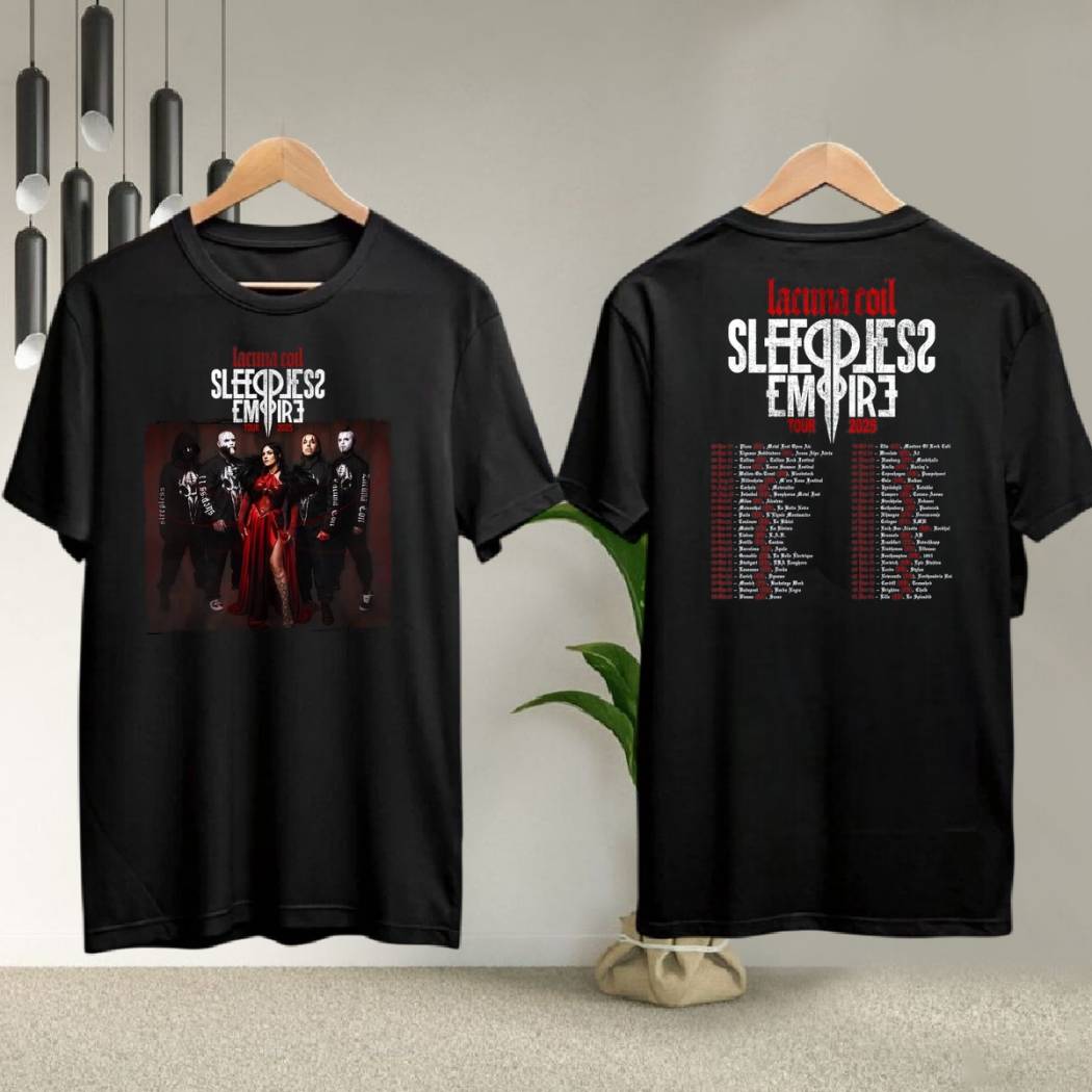 Lacuna Coil Europe Tour 2025 Shirt