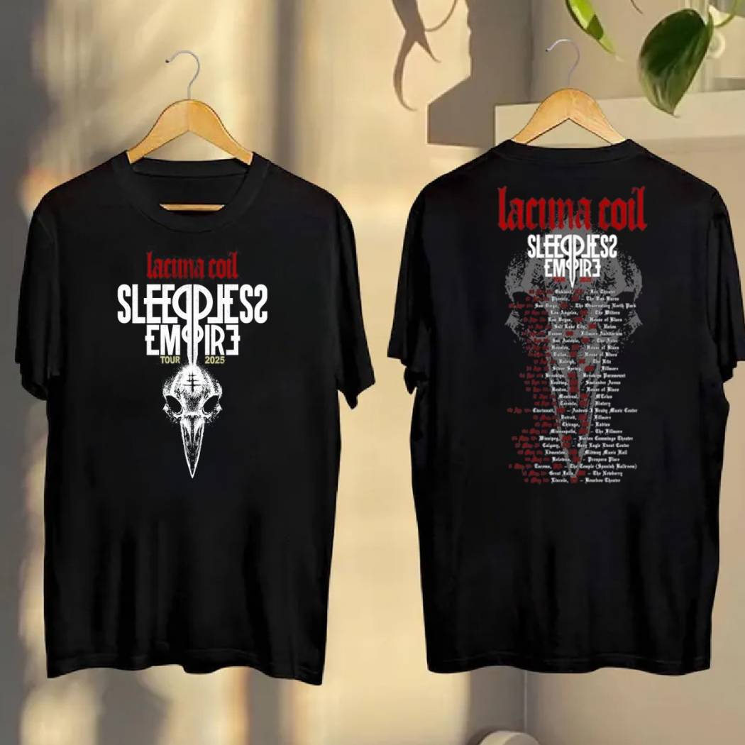 Lacuna Coil North America Tour 2025 Shirt