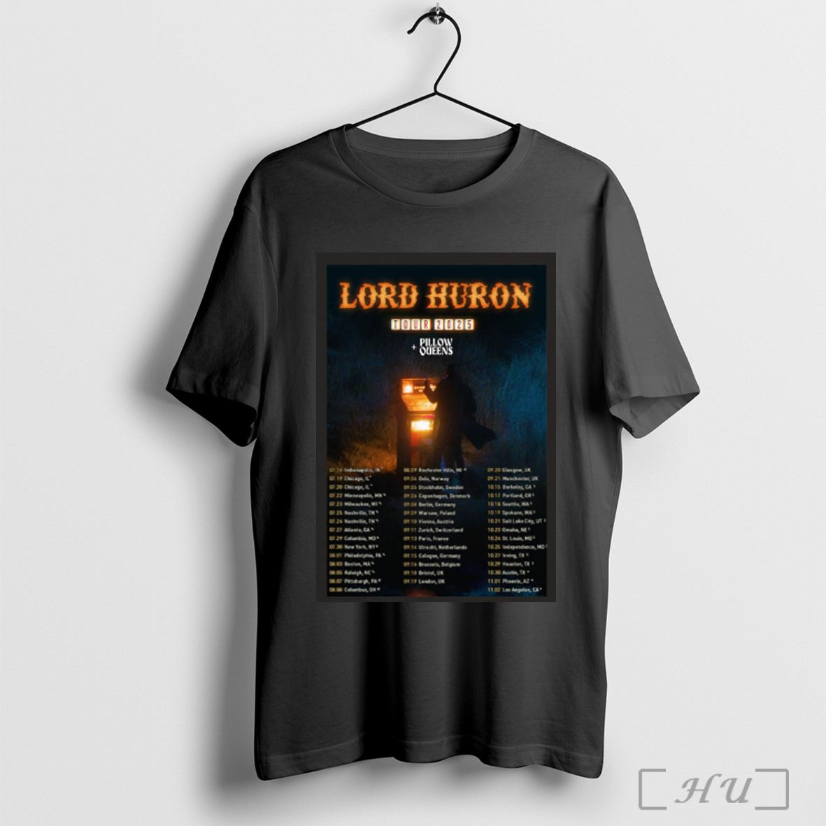Lord Huron Tour 2025 Featuring Pillow Queens Schedule Tour Shirt