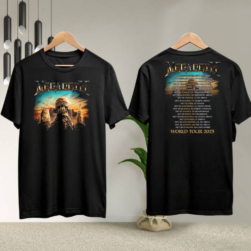 Megadeth World Tour 2025 Shirt