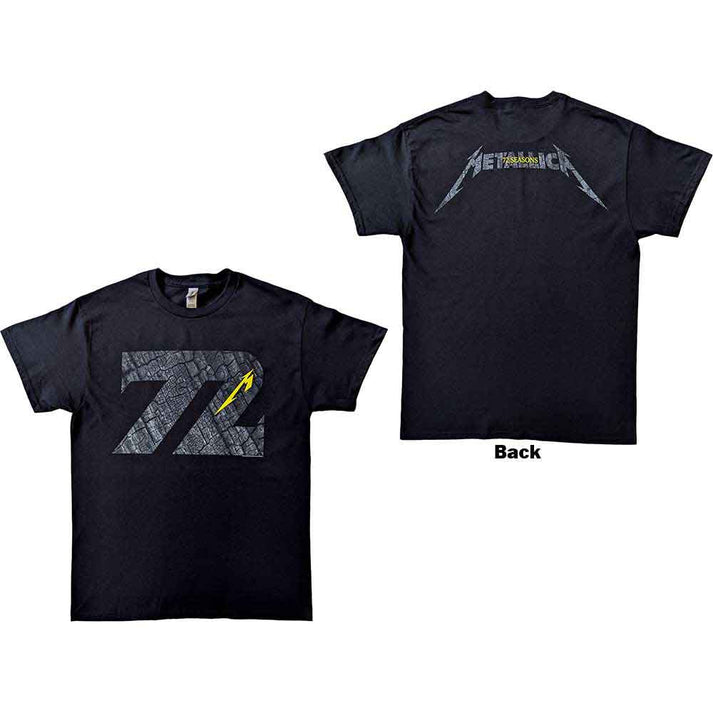Metallica 72 Seasons Charred Logo Shirt Black