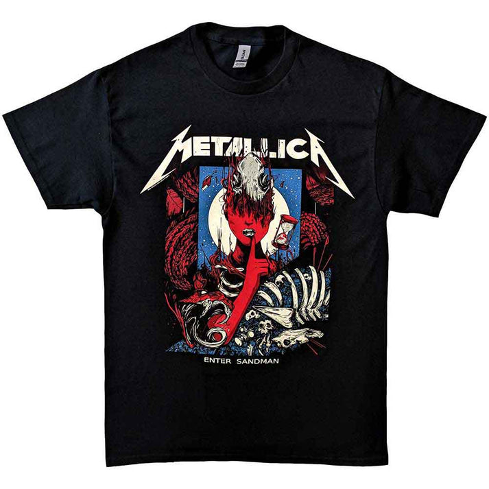 Metallica Enter Sandman Poster Mens Shirt Black