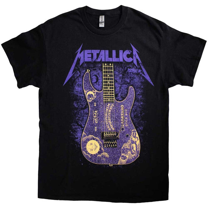 Metallica Ouija Purple Mens Shirt Black