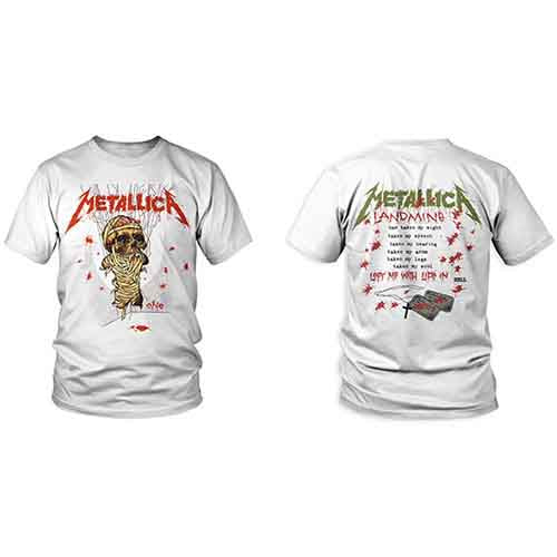 Metallica One Landmine Shirt White
