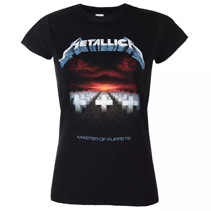 Metallica Master Of Puppets Tracks Black Shirt