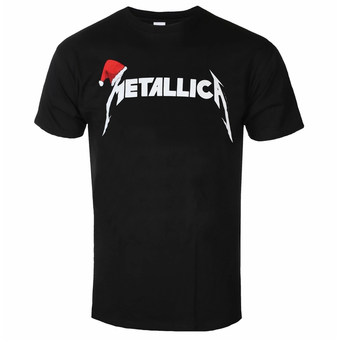 Metallica- Santa Hat Logo Shirt