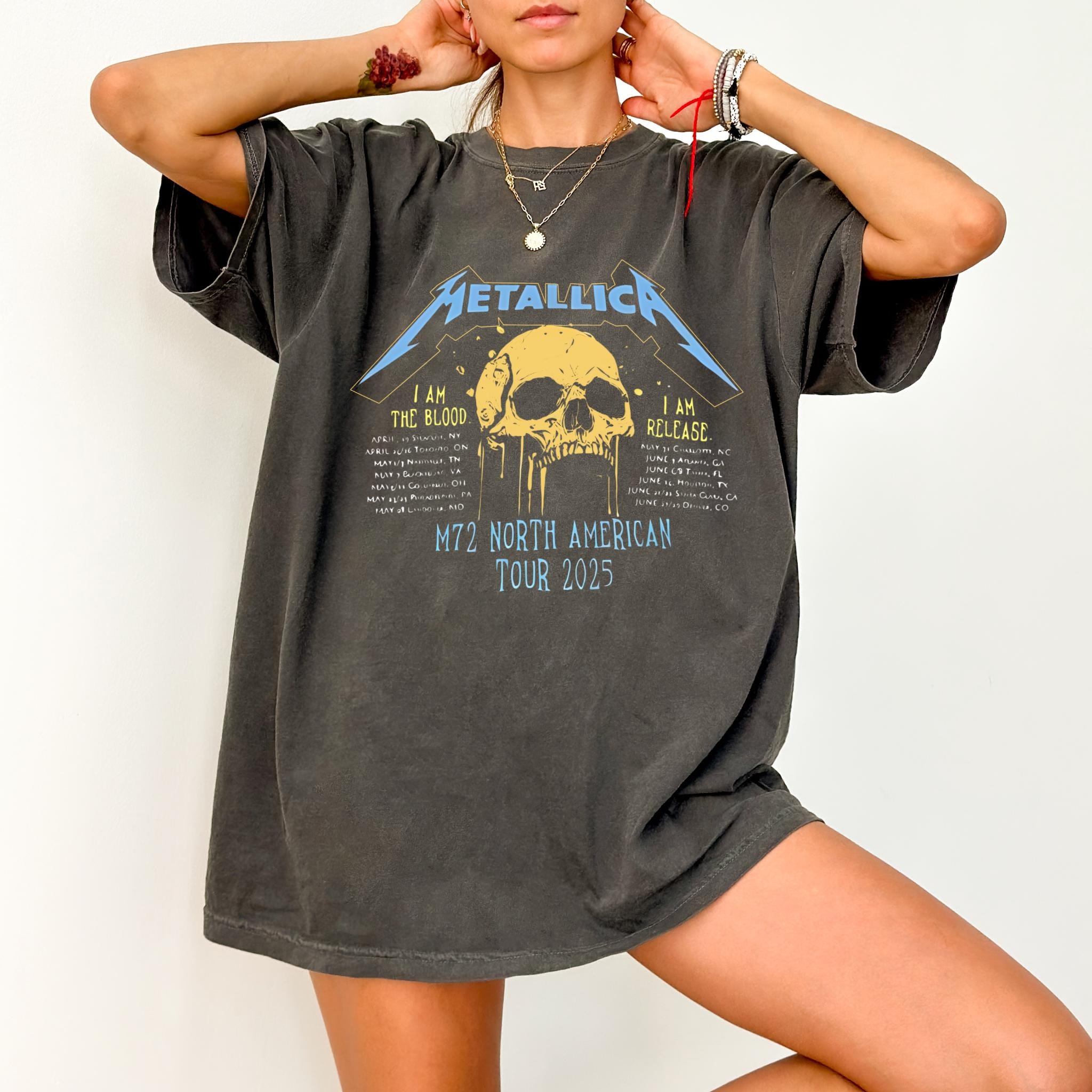 Metallica Tour Shirt, Skull Music Shirt, M72 North American Tour Tee, M72 Tour Tee