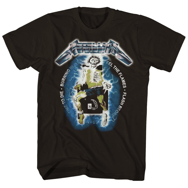 Metallica Vintage Electric Chair Mens Shirt Black